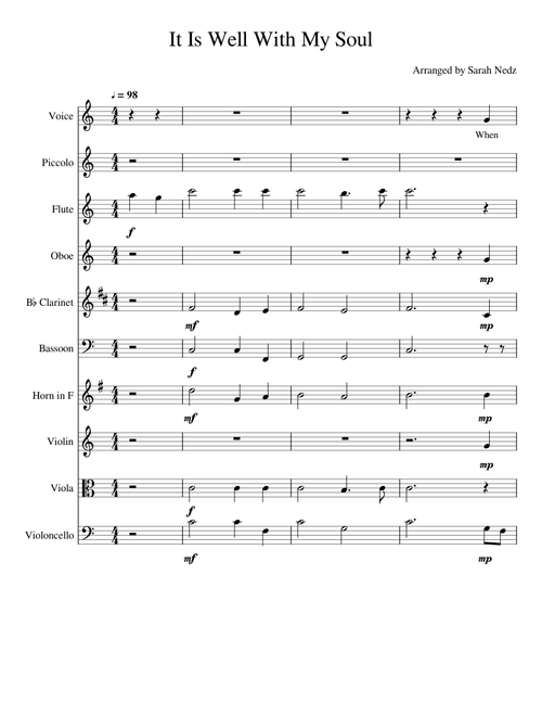 It Is Well With My Soul (orchestration)