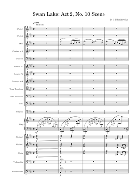 Free Swan Lake Op. 20, Act 2: No.10, Scene by Pyotr Ilyich