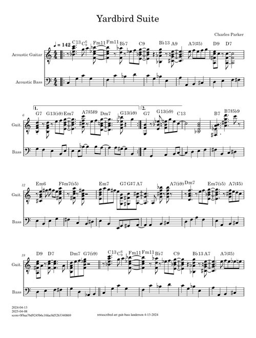 Yardbird Suite – Charlie Parker
