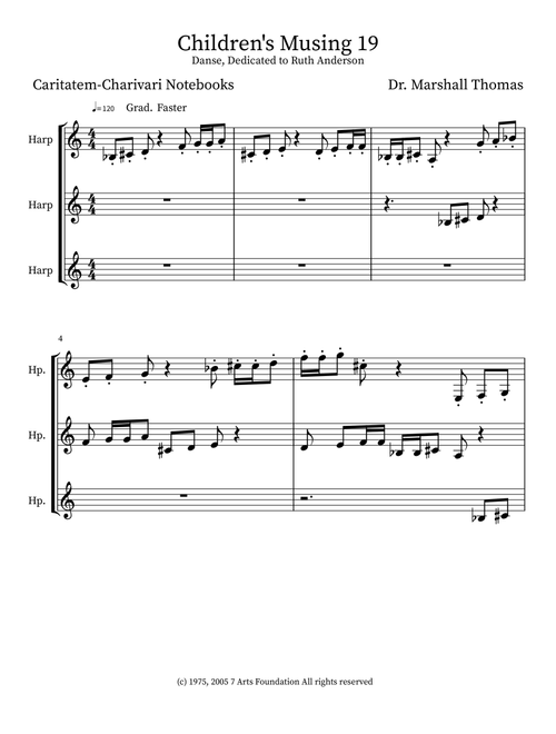 Children's Musing 19 - Celebrity Chamber Players (Small Ensemble)