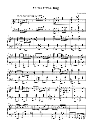 Silver Swan Rag – Scott Joplin The Silver Swan - Three C-Strain ...