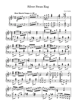 Swany Rag Silver Swan Rag – Scott Joplin The Silver Swan - Three C-Strain ...