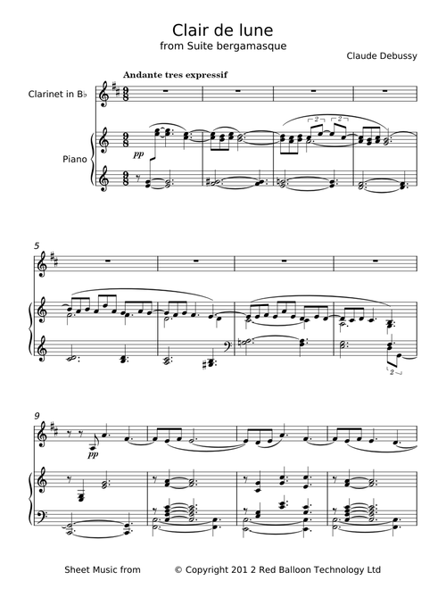 Clair de lune - Claude Debussy