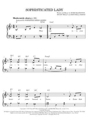 ビッグバンド楽譜「Sophisticated Lady」(絶版) ビッグバンド楽譜「Sophisticated Lady」(絶版) Sophisticated