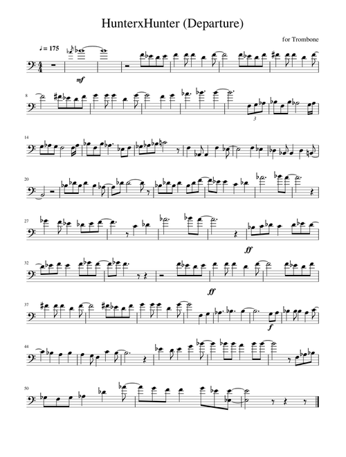 HunterxHunter Departure (solo trombone)