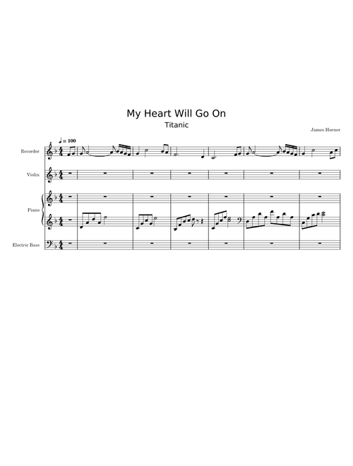 My heart will go on – James Horner