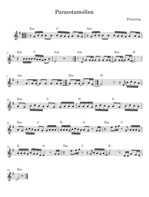 Paracetamollen - Friedrich Ferdinand Flemming