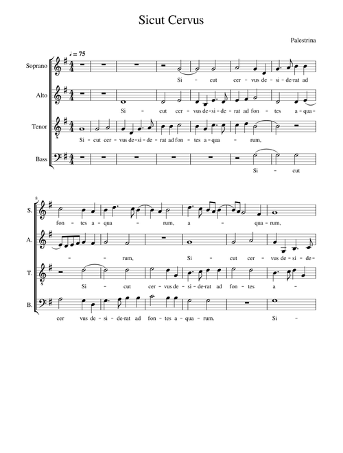 Sicut Cervus