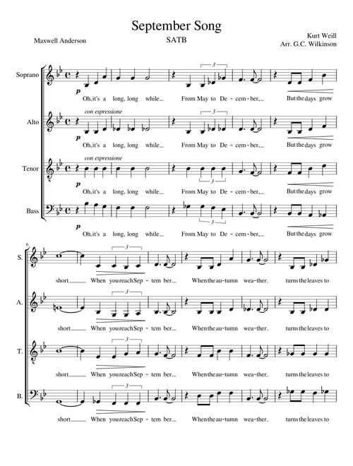 September_Song SATB