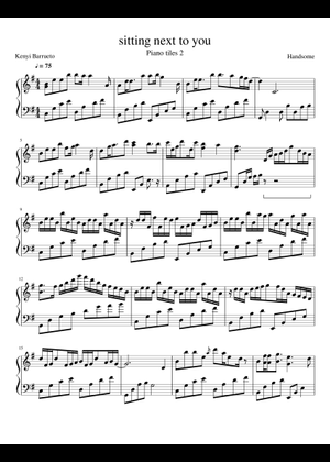 Sitting Next to You Sheet Music for Piano (Solo) | MuseScore.com