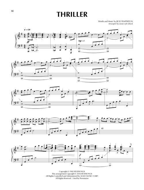 Thriller (arr. Jason Lyle Black) - Michael Jackson (Piano Solo)