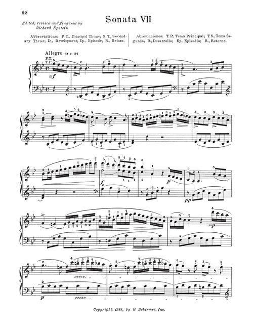 Sonata In B-Flat Major, K. 333 (Ed. Richard Epstein) - Wolfgang Amadeus Mozart (Piano Solo)
