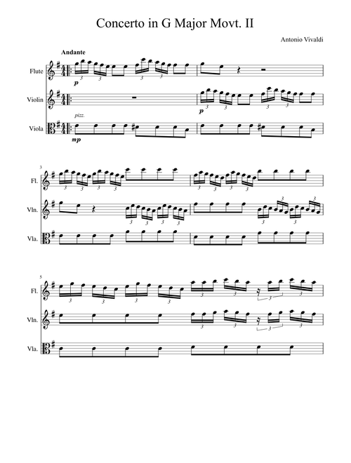 Vivaldi - Concerto for Two Mandolins and Strings - Arranged for a Performance