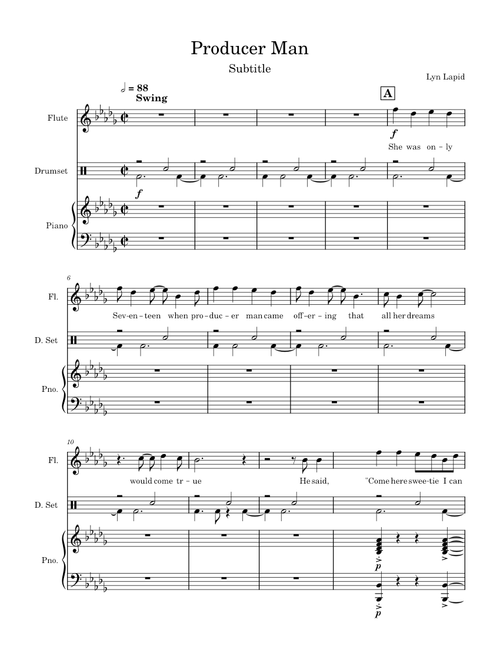 Producer Man – Lyn Lapid (arr. by Leo OBrill)