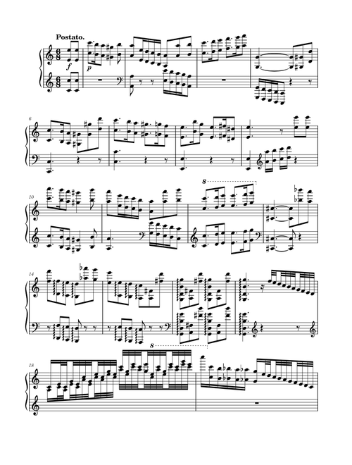 Loudan - Paganini Etude 7 "Posato" L. 9/7 (W.I.P)