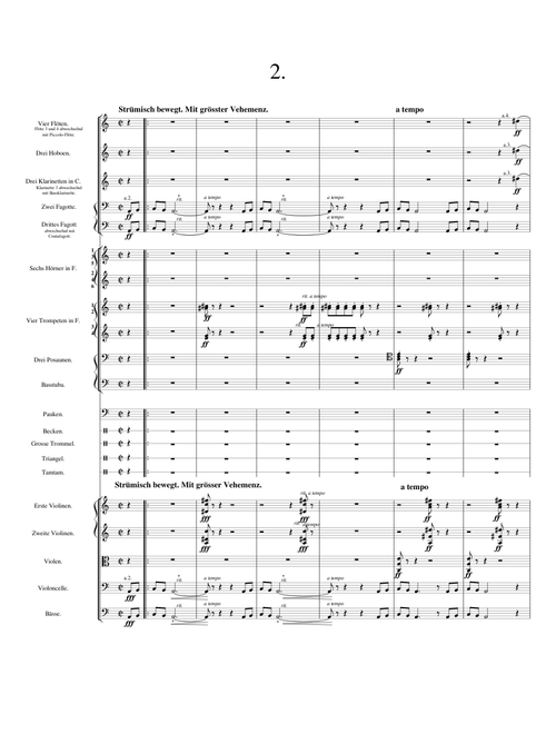 "Stürmisch bewegt, mit größter Vehemenz" from Mahler's 5th Symphony