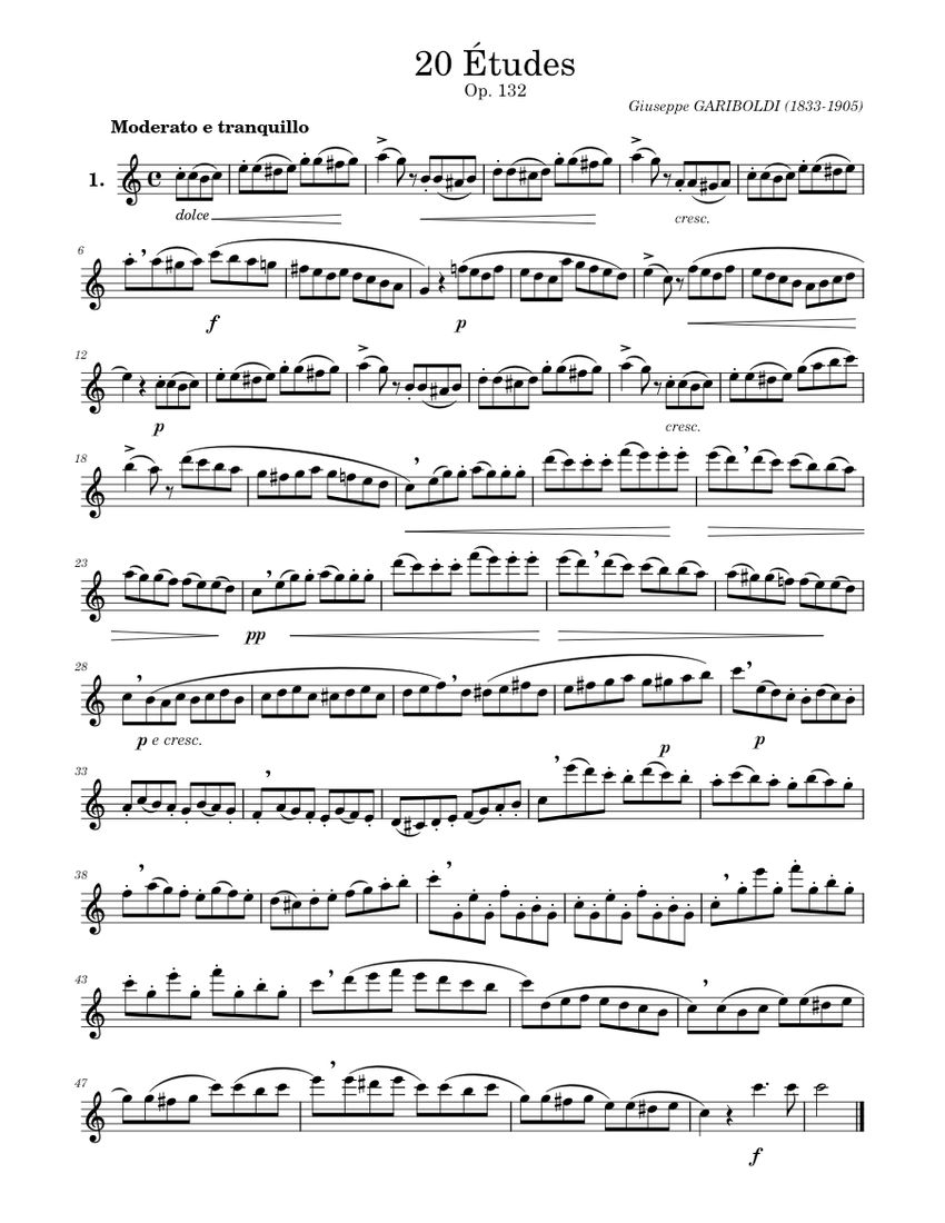 ピカソ、Etudes Pour La Flute De Pan