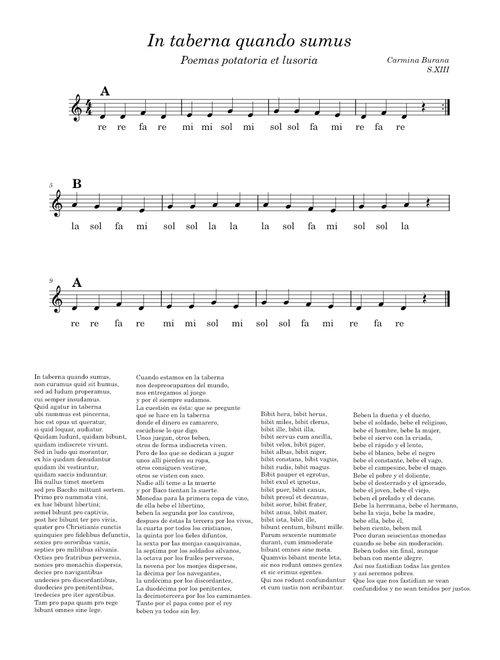In taberna quando sumus (Carmina Burana) – Anonymous