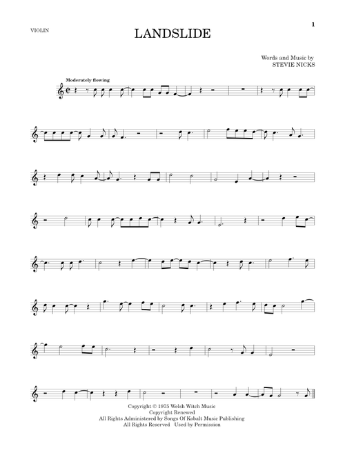 Landslide - Fleetwood Mac (Violin Solo)
