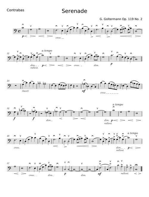 Serenade op. 119 No. 2 - Georg Goltermann