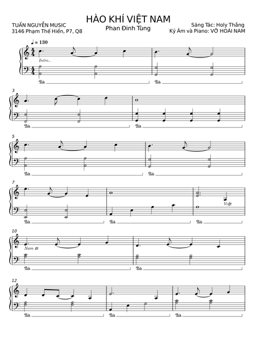 Hào Khí Việt Nam - Misc tunes