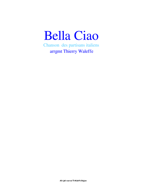 Bella Ciao