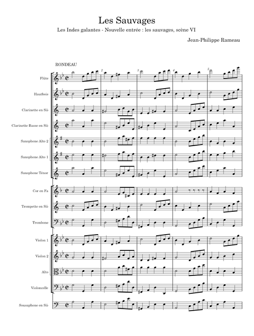 Les Sauvages - Jean-Philippe Rameau