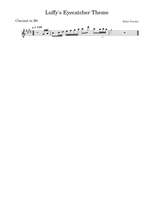 Luffy's Eyecatcher Theme – Kohei Tanaka