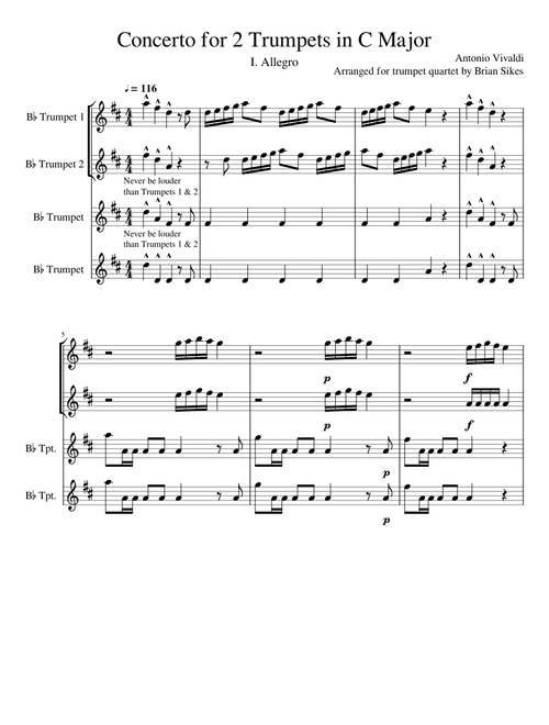 Concerto for 2 Trumpets