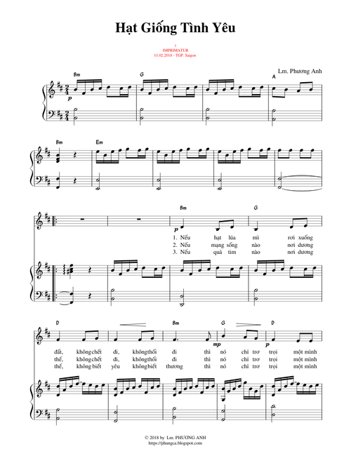 Hạt Giống Tình Yêu – Lm. Phương Anh