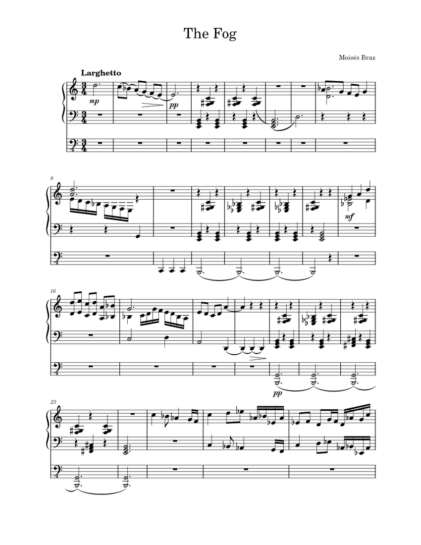 The_Fog Sheet music for Organ (Solo) | Musescore.com