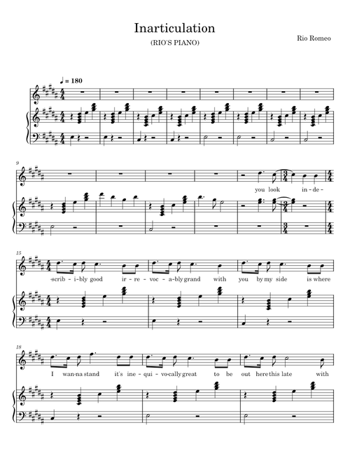 Inarticulation - Rio Romeo