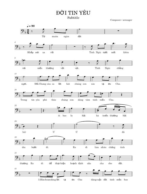 ĐỜI TIN YÊU (Bè Nam) – Joseph.Nguyen