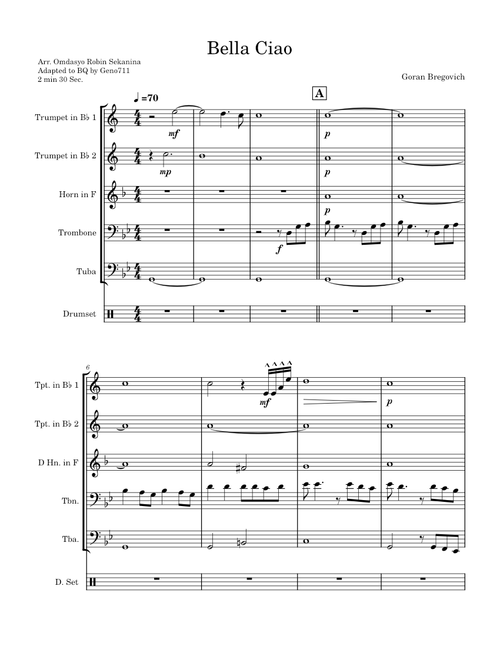 Bella ciao – Goran Bregovic