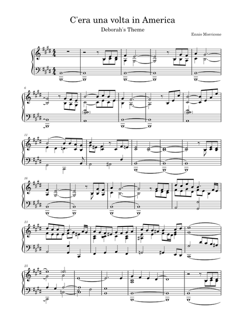 Deborah's Theme (Once Upon a Time in America) – Ennio Morricone Deborah's Theme (Once Upon a Time in America)