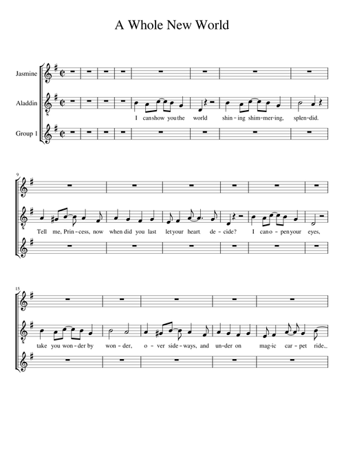 A Whole New World – Alan Menken