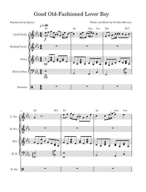 Good Old-Fashioned Lover Boy – Queen