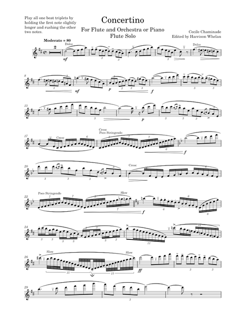 Concertino pour Flûte Edited by me :)