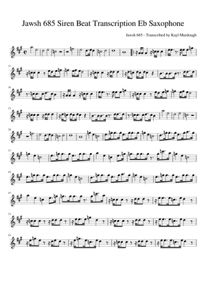 Laxed (Siren Beat) - Jawsh 685 Sheet Music for Piano (Solo