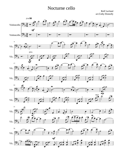 Nocturne for 2 cellos