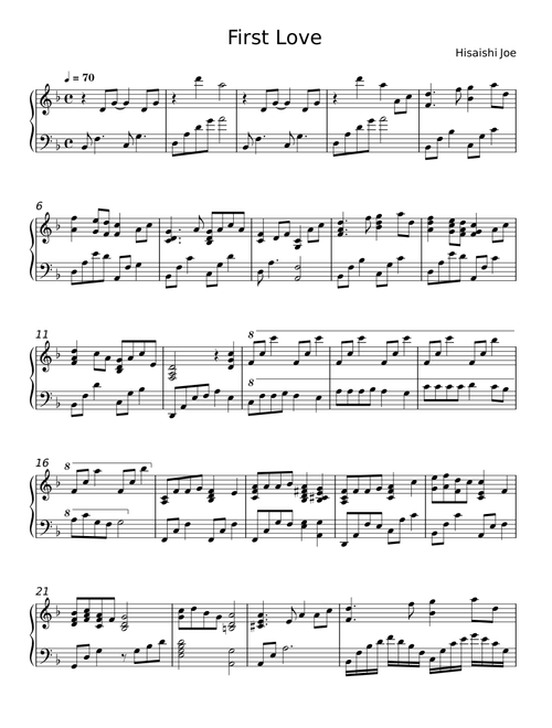 First Love - Joe Hisaishi