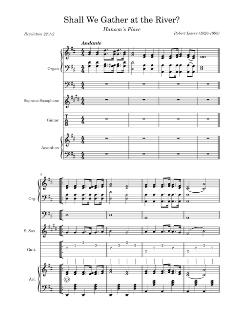 Shall We Gather At The River – Robert Lowry