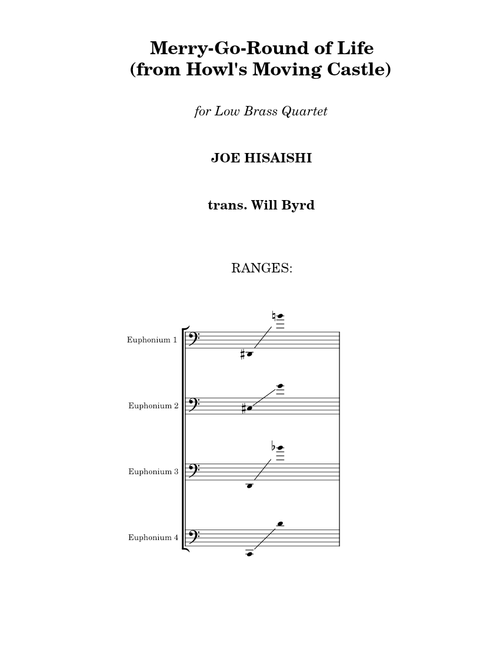 Merry-Go-Round of Life (for Low Brass Quartet)