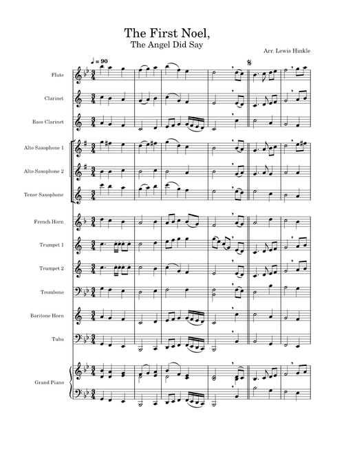 The First Noel – 17th Century English Carol Arr. Lewis Hinkle