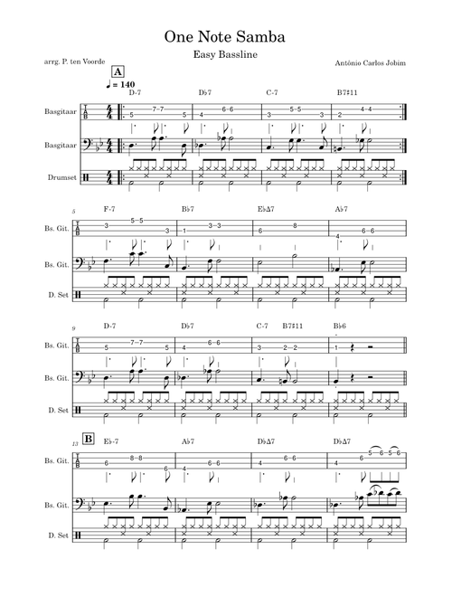 One note samba – Antônio Carlos Jobim One Note Samba