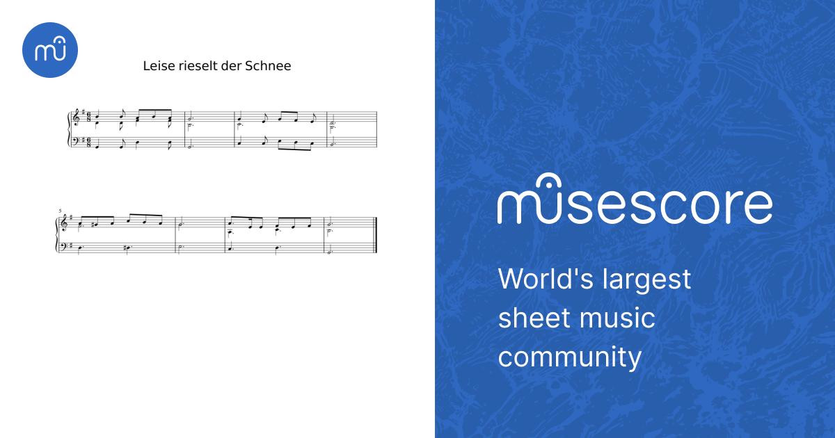 Leise rieselt der Schnee Sheet music for Piano (Solo) Easy | Musescore.com