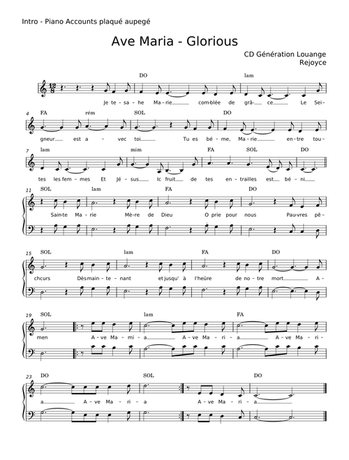 Ave maria - Glorious