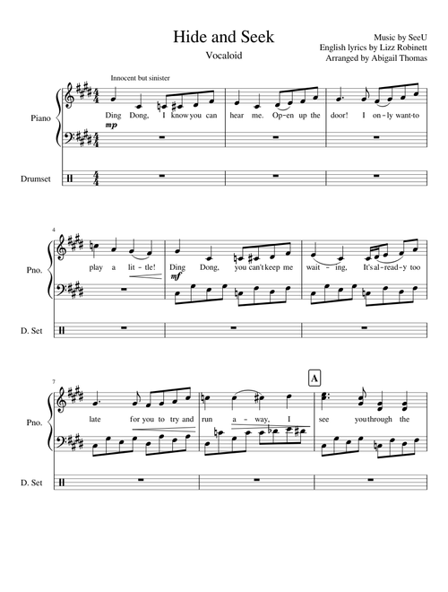 Vocaloid Hide and Seek English (REDONE)