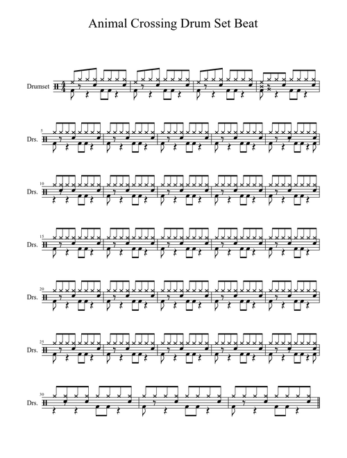 Animal Crossing Drum Set V2