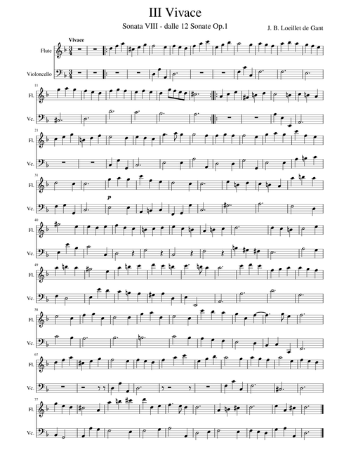 Jean-Baptiste Loeillet de Gant - Op1-n08-III-Vivace